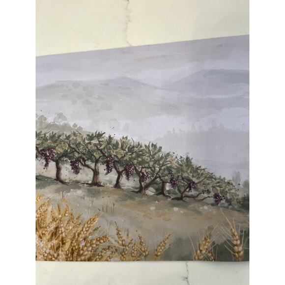 Table Runner Rubber Heat Resistant Landscape Scene 46" x 10" New w/out Tag - Picture 3 of 9